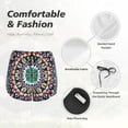 thumbnail image 4 of Rateoe Colorful With Blue Oriental Printed 2 in 1 Women's Workout Shorts for Athletic Gym Running Shorts with Phone Pockets-XX-Large, 4 of 7