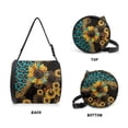 thumbnail image 3 of SEANATIVE Sunflower Round Tissue Organizer Bag for Camping Outdoor Leopard Print Paper Towels Rolls Organizer with Adjustable Strap Lightweight Car Paper Organizer Dispenser, 3 of 7