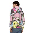 thumbnail image 5 of Lsque Sanrio for Mens Full-zip Hoodie, Zip-up Pullover Hooded Sweatshirt, Kangaroo Pocket Hoodie Ideal for Daily Wear, Travel, and Home-Large, 5 of 8