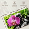 thumbnail image 6 of Elephant Stock Zen Stones For Spa Wall Art - Horizontal Multi Panel Canvas - Living Room Wall Decor - Wellness Multi Panel - Green And Black Decor - 38" x 24", 6 of 8