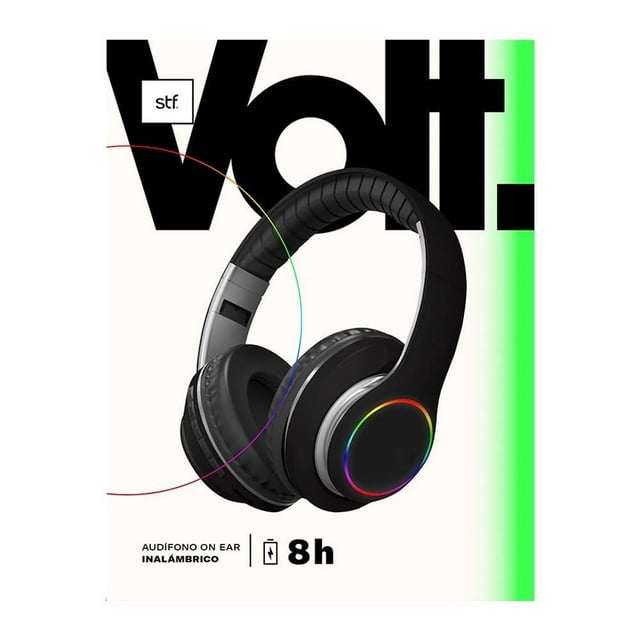 Audífonos On Ear STF Inalámbricos Negro ST-H80681