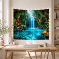 thumbnail image 5 of Tropical Grotto Tiered with Waterfall Cascades Down Rocky, Mystical Fantasy for Space Lovers, Galaxy Room Decor, Mother'S Day Gift, Tapestry Wall Hanging for Bedroom and Dorm, 5 of 6
