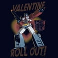thumbnail image 2 of Women's Transformers Optimus Prime Valentine Roll Out!  Graphic Tee Navy Blue X Large, 2 of 4