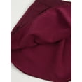 thumbnail image 6 of Eandarui Womens Plaid Pleated Mini Skater Skirt with Necktie High Waisted School Skirt Outfits Wine Red S, 6 of 6