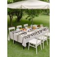thumbnail image 3 of Outdoor Tablecloth with Umbrella Hole and Zipper, Sunflowers Rectangle Table Cloth 60x120 Inch Waterproof Tablecloth, Modern Bee You Are My Sunshine Wooden Grain Picnic Table Cover for Patio Camping, 3 of 7