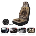 thumbnail image 6 of XYZCANDO Aztec Tribals Front Car Seat Cover Comfortable Bear Automobile Front Seat Covers Stretch Polyester Fabric Cover Easy to Install and Clean Universal Fit for Cars SUV Sedans, 6 of 7