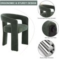 thumbnail image 5 of LUCKHAO Dining Chairs Set of 2,  Upholstered Barrel Kitchen Chair with Round Back & Arm, Multipurpose Comfy Accent Armchair for Dining Room Living Room, 5 of 8