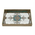 thumbnail image 2 of A&B Home Rectangular Mirrored Decorative Tray 18x13 Blue, 2 of 5