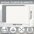thumbnail image 3 of 12 Pcs Fleece Throw Blankets Bulk 50 x 60 in Outdoor Wedding Guest Gifts Soft Lightweight Sleepover Party Lap Blankets Pet Sofa Couch Home Office Donation Homeless (Mint Green), 3 of 7