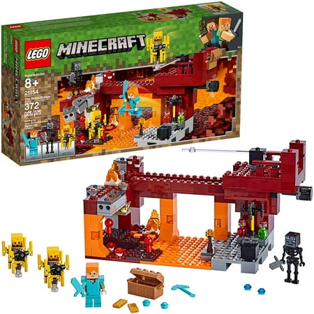 Minecraft The Blaze Bridge 21154 Building Kit (372 Pieces)
