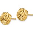 thumbnail image 3 of 14K Yellow Gold Polished Fancy Post Earrings (11 X 11) Made In Italy h1055, 3 of 6