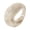 White and gray, variant on Artistic Curved V Shaped Statement Rings Lightweight Resin Construction Graduated Color Unisex Jewelry Accessory