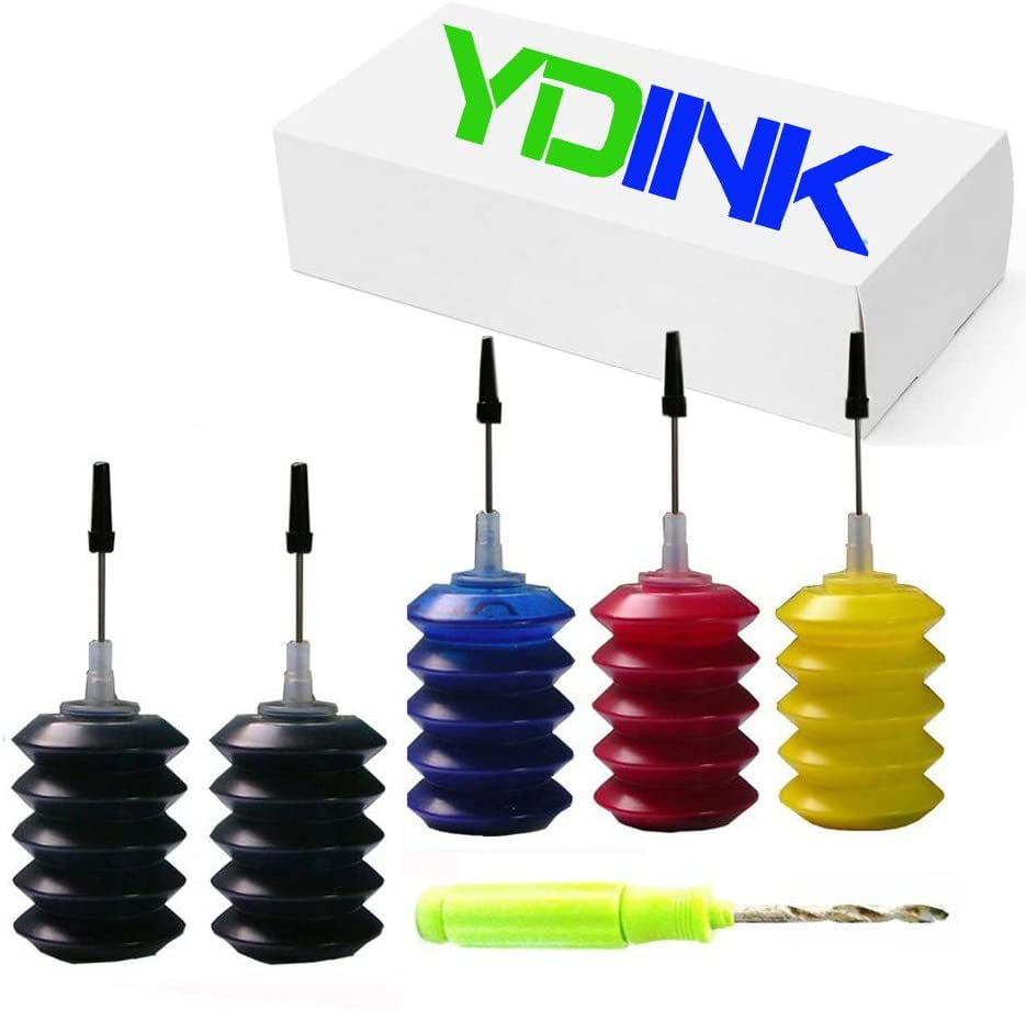 YDINK Refill Ink Refill Kit 30ml Replacement for HP 65XL Ink Cartridge