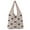 D, variant on Yucurem Women Knitted Tote Handbag Y2k Bow Printed Ladies Daily Handbag (Black Pink) Personalized knitted bag (A)