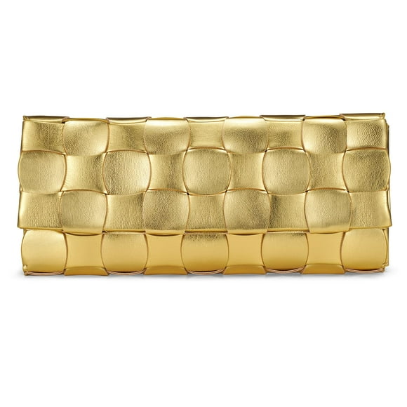 Bolso de mano de noche CHUNLI de piel sintética tejida a la moda para mujer