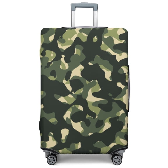 Stretch Luggage Cover XL(29-32in)– Elastic Travel Suitcase Protector with Handle Openings & Bottom Closure, Washable Polyester Spandex Suitcases Cover, Camouflage Print