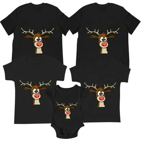 

Reindeer Christmas Family Pajama Matching Shirts Reindeer Personalized Shirts Christmas Reindeer Tshirts Family Christmas Pajama Tees