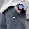 thumbnail image 6 of Swanpen Boys Cargo Pants Elastic Summer Loose Fit Lightweight Trousers, Drawstring Sweatpants for Kids 5-15Y Grey, 6 of 6