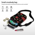 thumbnail image 7 of HELLHERO Dachshund Pattern Women Messenger Bag for Unisex Polyester Sling Bag with Adjustable Strap, 7 of 7