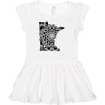 thumbnail image 3 of Inktastic Minnesota Silhouette Mandala Girls Baby Dress, 3 of 5