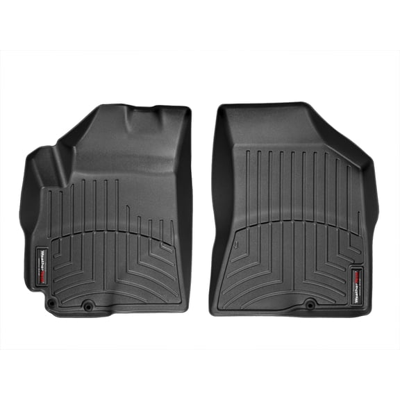 WeatherTech Custom Fit FloorLiners compatible with 2010-2012 Hyundai Santa Fe - 1st Row (Driver & Passenger), Black