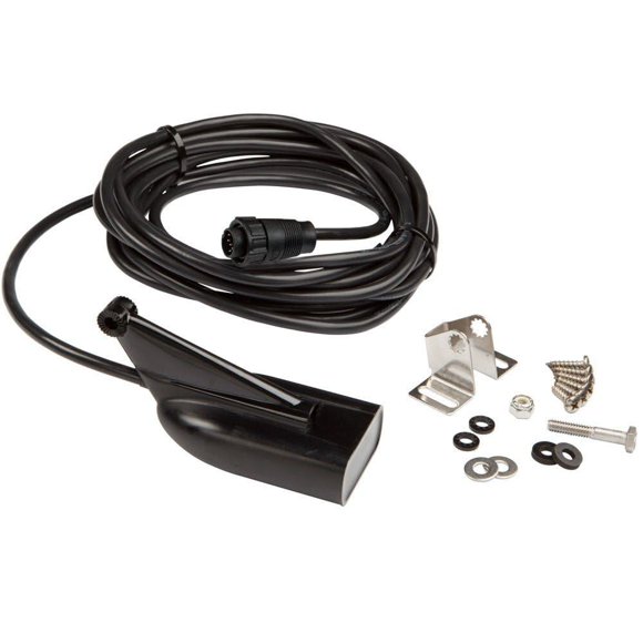 Transductor Lowrance HDI 455/800 kHz de 9 pines con sensor de temperatura