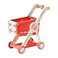 thumbnail image 3 of Esquirla Chariot d'Achats pour Enfants Simulation Supermarché Chariot à Main Jouet Jeu de Rôle Jeu d'Imitation Rouge, 3 of 8