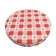 thumbnail image 1 of Balery Checkered Christmas With Snowflakes Fundas de asiento para taburete de bar redondo de tela de terciopelo ajustables que protegen de arañazos y manchas para sillas de 14 a 17 pulgadas.-12 inch, 1 of 7