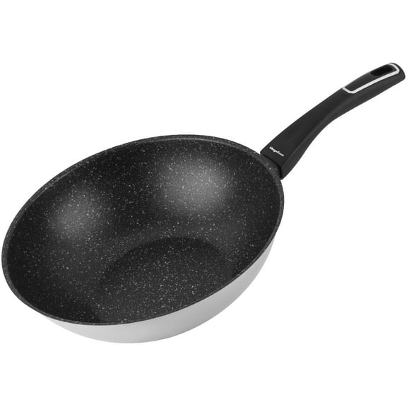 Magefesa Onix 11-Inch Stainless Steel Wok with Eterna™ Non-Stick Coating