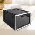 thumbnail image 4 of Bearachild Lockable Box Plastic Lockable Storage Bin Childproof  Almacenamiento y organización del hogar en blanco y negro 30.3 x 23.6 x 19.3 cm, 4 of 6