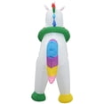 thumbnail image 4 of Jeco 4' Giant Weather Resistant Polyester Inflatable LED Christmas Unicorn, 4 of 9