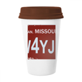 thumbnail image 1 of USA American Car Number Pattern Mug Coffee Drinking Glass Pottery Cerac Cup Lid, 1 of 3