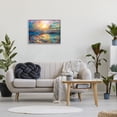 thumbnail image 3 of Stupell Industries Sunset in Mykonos Beach Landscape Painting Gray Framed Art Print Wall Art, 30 x 24, 3 of 9