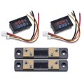 thumbnail image 1 of 2PCS 0.28Inch Digital Volt Amp Voltmeter Ammeter Meter DC 100V 50A 3 Bits Voltage Current Tester wi, 1 of 5