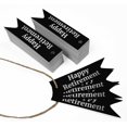 thumbnail image 3 of Inkdotpot Silver Foil Paper Hang Tags Happy Retirement Favor Tags 50 Pieces, 3 of 6
