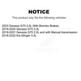 thumbnail image 2 of CMX Front Rear Ceramic Brake Pads Kit for Car Genesis G70 Kia Stinger KCX-100658, 2 of 9
