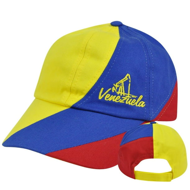 Venezuela Gorra Garment Wash Slouched Fit Adjustable Hat Cap Flag