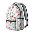 thumbnail image 2 of Pioneer Flower Floral Print Pattern Backpack for School, Cute School Bag with Adjustable Shoulder Straps and Padded Back, 15.3"x11"x7.1", 2 of 5