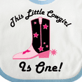 thumbnail image 4 of Inktastic 1st Birthday Cowgirl is One Girls Baby Bib, 4 of 4