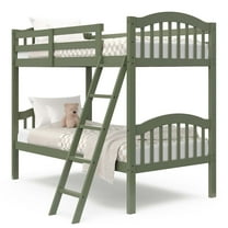 Storkcraft Long Horn Twin over Twin Bunk Bed, Olive