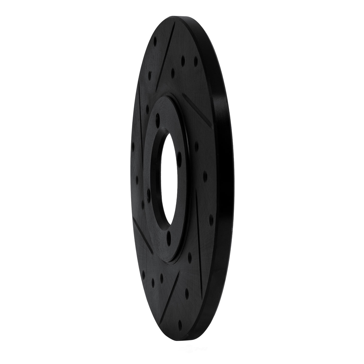 Dynamic Friction Company 633-76007L DFC Brake Rotor - Drilled And Slotted - Black