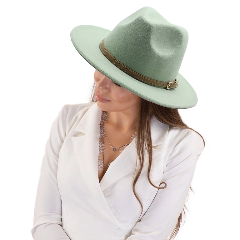 Holzkary Fedora Hat Wide Brim Summer Beach Sun Cap Panama  display picture 1
