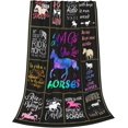 thumbnail image 2 of Horse Gifts for Girls,Horse Gifts for Women,Horse Blanket for Girls Women,Soft Flannel Horse Blankets,Horse Lovers Christmas Birthday Gifts Throw Blanket 60"X80", 2 of 6