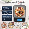 thumbnail image 2 of Báscula de cocina BOMATA grande de 5 kg/11 libras con alta precisión de 0,1 g, 2 of 7