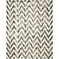 thumbnail image 2 of Safavieh Dip Dye Lara Distressed Wool Area Rug, Ivory/Charcoal, 8' x 10', 2 of 7