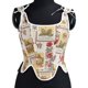 thumbnail image 2 of Faja Holloyiver para mujer, con estampado de jardín, estilo retro, tirantes de corsé, camiseta blanca, regalo para el Día de la Madre, 2 of 8