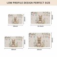 thumbnail image 4 of Bunny Easter Door Mat Indoor Outdoor, Colorful Eggs Spring Floral Rustic Non Slip Welcome Mat with Rubber Backing, Absorbent Fabric Front Door Mats Entryway Rug for Home Patio Entrance 16"x24", 4 of 8