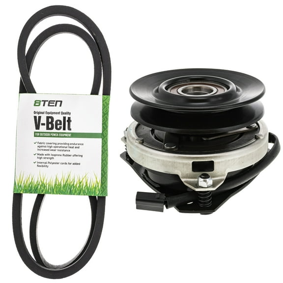 8TEN Belt PTO Clutch Kit for MTD Yard Man Ranch King White Outdoor GT205 MK1006343
