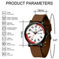 thumbnail image 3 of Blekon Original Nurse Watch, Stylish Medical Scrub Colors, Red 15-Minute Pulsometer, Water-Resistant, 3 of 8