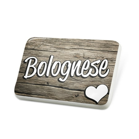 Porcelein Pin Bolognese, Dog Breed Italy Lapel Badge – NEONBLOND